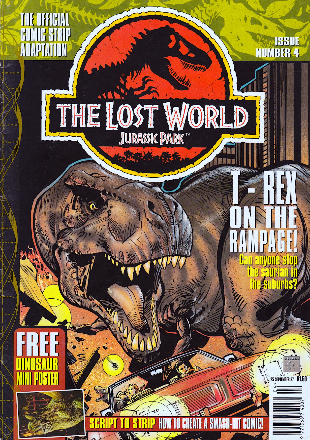 THE LOST WORLD: JURASSIC PARK Clip - T-Rex in the City (1997) Jeff Goldblum  